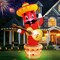 6FT Cinco De Mayo Inflatables Chili Mexican Party Decorations, Blow Up May 5 Taco Sombreros Guitar Mexicano Fiesta Party Decorations with Built-in LEDs for Outdoor Garden Lawn Yard